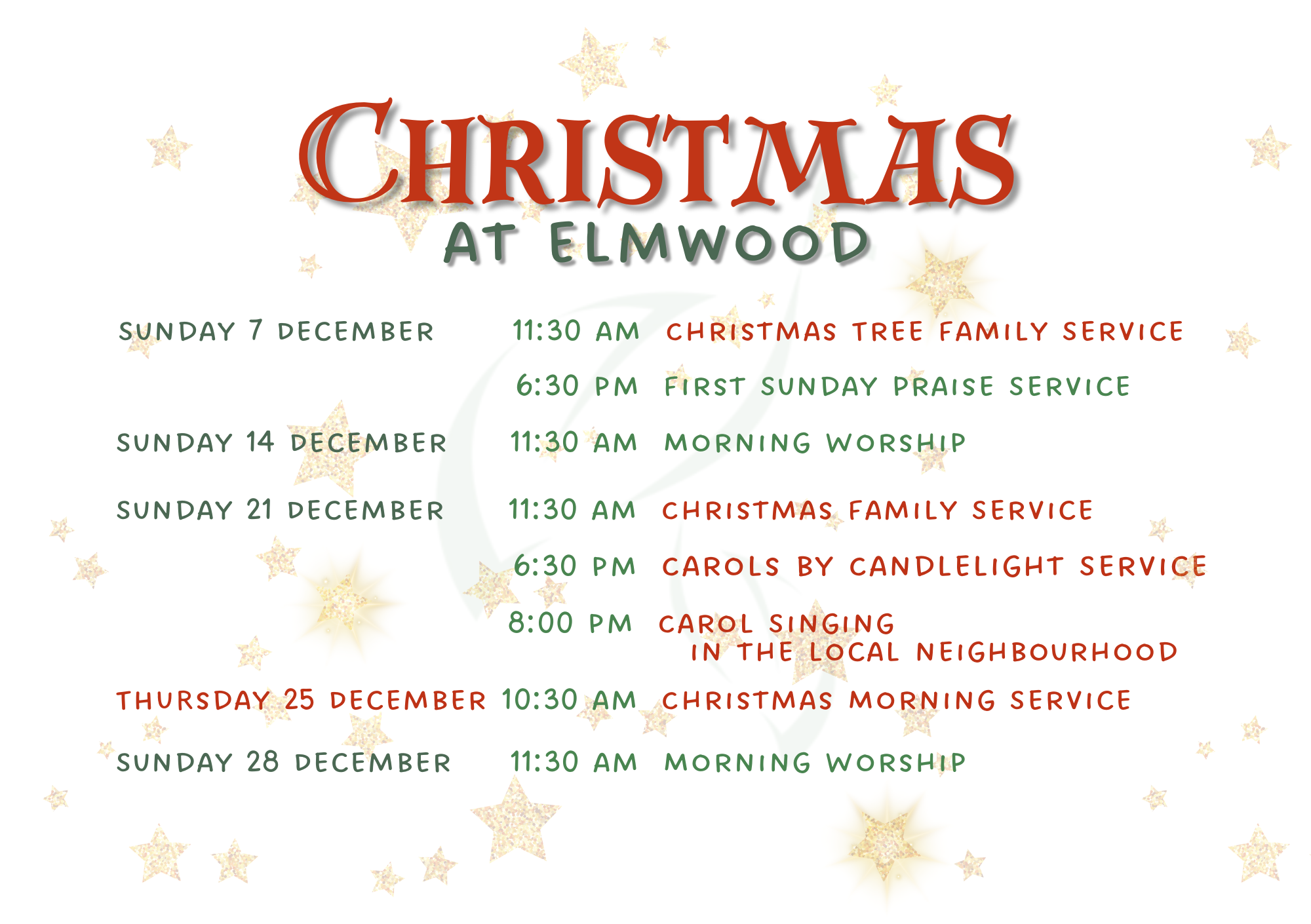 Christmas 2025 at Elmwood